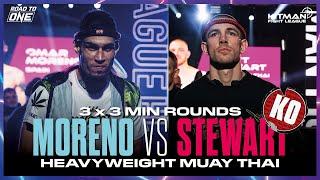  BIG HEAVYWEIGHT K.O.  Omar Moreno vs Scott Stewart - Hitman Fight League - Road to One F.C.