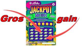 GRATTAGE FDJ   1 JACKPOT GAGNANT   GROS GAIN 