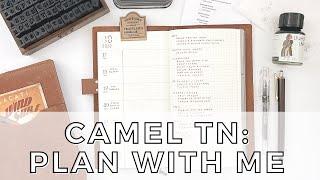 PLAN WITH ME: minimal business planning in my camel traveler's notebook