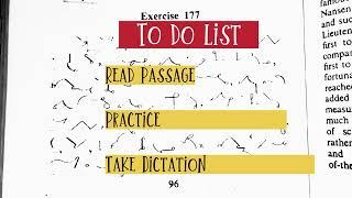 Shorthand Dictation of exercise 177 |dictation of special contractions |Shorthand Club