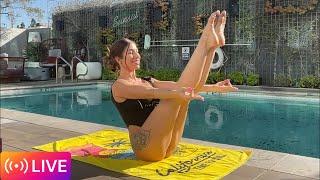 Poolside Core + Restorative Yoga ‍️
