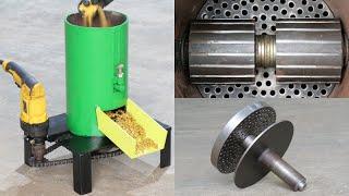 How To Make Homemade Feed Pellet Machine Using Drill Machine | DIY Feed Pellet Machine