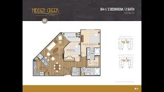 #2312 - 2 Bedroom 2 Bathroom Apartment Home at Hidden Creek - B-4 (1,170 square feet)