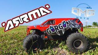 Arrma GORGON 1/10TH  MONSTER Truck first RIP!