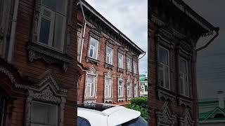 Старинный дом с резными наличниками и воротами #русскийдом#история#деревенскаяжизнь