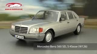 ck-modelcars-video: Mercedes-Benz 560 SEL S-Klasse (W126) 1985 astralsilber iScale