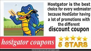 hostgator coupons - hostgator black friday 2019 hostgator coupons code saving 75%