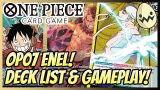 One Piece Card Game: OP07 Enel! Guide, Deck List, and Gameplay!