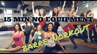 15 minute no equipment BARRE WORKOUT with Rita from Pure Barre | CITY SHAPE UP