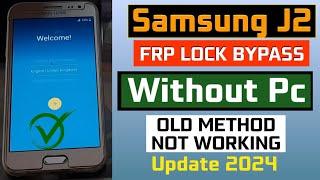 Samsung J2 Frp Bypass Without Pc || Samsung J200f Google Account Unlock New Method 2024 ||