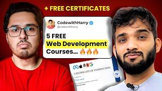 5 FREE Web Development Courses with Free Certificates | Full Stack Development for FREE in 2025 