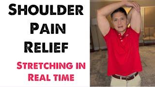 Shoulder Pain Stretch Relief in 5 minutes by Doc Jun (Real time one on one session)