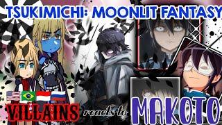 Villains react to Makoto Misumi// Tsukimichi:Moonlit Fantasy// gacha reaction// {}