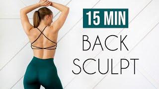 15 MIN STRONG & SCULPTED BACK WORKOUT (At Home with Dumbbells)