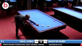 BİROL UYMAZ vs BAHATTİN DEMİR | 3 Cushion Billiards VIYANA CUP / İSTANBUL