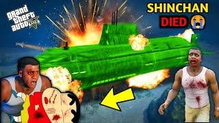 SHINCHAN Death For Submarine Blast In GTA 5   shinchan and Franklin Died   Beeenbean