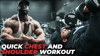 QUICK CHEST AND DELT WORKOUT | ft. QUINTON BEASTWOOD & COACH MIKE VAN WYCK