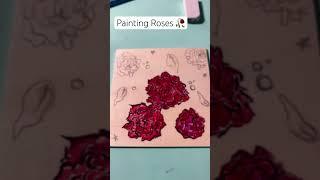 Painting some Roses  #art #2024 #ytshorts #painting #roses