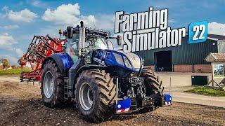 Using only New Holland for a day at the Farm | Farming Simulator 22