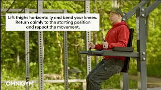 How to use Omnigym Leg raise outdoor fitness equipment