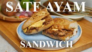 ASMR Cooking -  Sate Ayam Sandwich