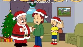 Caillou Trims Off Santa's Beard and Gets Grounded