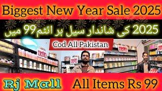 Only 99  RJ Mall Biggest Happy New Year Sale 2025 | All Ladies Items Sale | Make Up Items Karachi