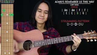 Always Remember Us This Way Guitar Cover Acoustic - Lady Gaga   |Tabs + Chords|