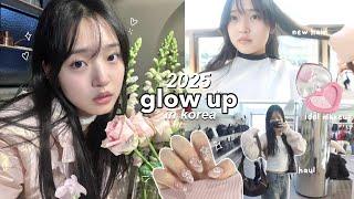 GLOW UP transformation in korea for 2025: idol makeup, new haircut, skin treatments, facials & haul