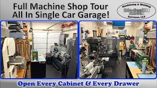 Full Machine Shop Tour - Everything I Could Fit In A Single Car Garage!