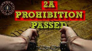 10 Year Firearms Prohibition PASSED And Sent To Governors Desk