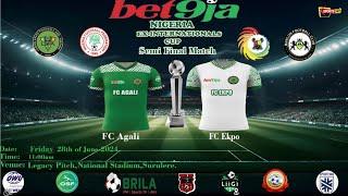 VICTOR AGALI VS FRIDAY EKPO | BET 9JA NIGERIA EX INTERNATIONAL CUP | SEMIFINAL