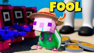 If The Foolish Axolotl is in Squid Game & Minecraft best funny animations!