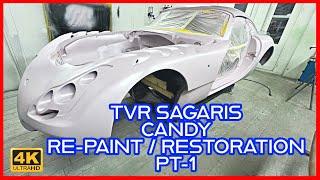 Transforming A TVR Sagaris With Evercoat Optex SUPER BUILD - Repaint Part 1