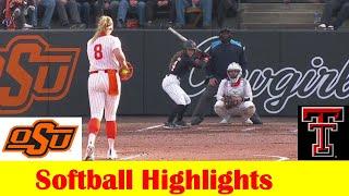 Texas Tech vs #6 Oklahoma State Softball Game 1 Highlights, April 19 2024