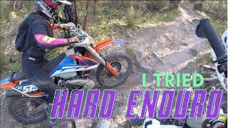 Harley Chick Tries Hard Enduro