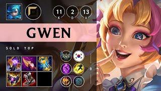 Gwen Top vs K'Sante: Unstoppable - KR Challenger Patch 14.23