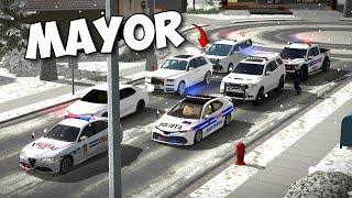 HINATID NAMIN SI MAYOR SA MANSYON | PNP CONVOY ESCORT | CAR PARKING MULTIPLAYER (TAGALOG)