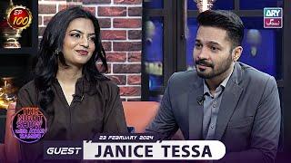 The Night Show with Ayaz Samoo | Janice Tessa | Episode 100 | 23rd Feb 2024 | ARY Zindagi