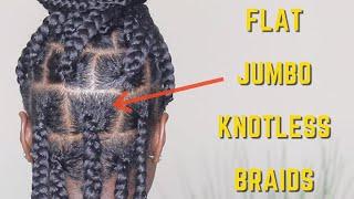 Jumbo KNOTLESS BOX BRAIDS For Beginners | *Detailed DIY * | ItsAbeeyola