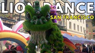 Lion Dance in San Francisco Chinatown Spring Festival 2024