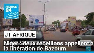 Au Niger, deux rébellions, le FPJ et le FPL, appellent à la libération du président Bazoum