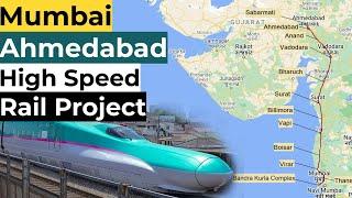 mumbai ahmedabad bullet train route map | mumbai ahmedabad bullet train construction | the transit