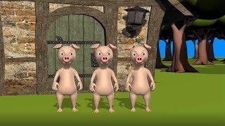 The Three Little Pigs 3D Animation Story