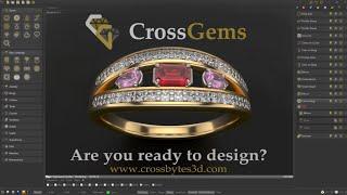 CrossGems The Ultimate 3D Jewelry Design Software: Launch video