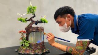 The Man Turns Waste Materials Into An Incredibly Beautiful Aquarium Masterpiece!