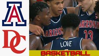 #24 ARIZONA vs DAVIDSON Basketball Game Full Highlights 2024