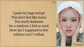 Blackpink~ Rose..... Gone..... Easy lyrics.... 