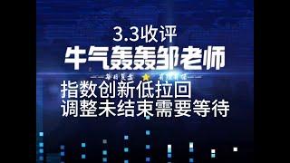 指数反抽五日线后创新低，调整未结束，需要等待