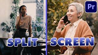 Easy SPLIT SCREEN Effect! (Adobe Premiere Pro Tutorial)